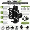 Držiak na fľašu na bicykel otočný o 360 stupňov s upínacou Náhľad obrázku produktu 2