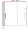 vidaXL Tenda laterale estensibile marrone 200x300 cm Anteprima dell’immagine prodotto 8