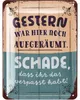 LANOLU Retro Blechschild 'Gestern war hier aufgeräumt', Produktbild-Vorschau 7