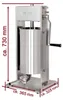 Beeketal Edelstahl Wurstfüller BT-Serie 3-15L , Größe und Produktbild-Vorschau 5