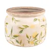 Clayre & Eef Pot de fleurs Ø 20x15 cm Jaune Céramique Voir les images du produit 1