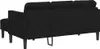 vidaXL Sofa Set Schwarz 173 x 131 x 67 cm Polyester Produktbild-Vorschau 6