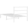 vidaXL Detská posteľ s čelom kovová biela 100x190 cm Náhľad obrázku produktu 7