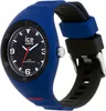 A close-up studio shot of a blue and black Ice-Watch analog watch. Produktbild-Vorschau