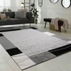Tapis design Tapis de salon Bordure gris noir crème Prix Voir les images du produit 1