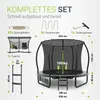 Juskys Trampolin SkyBounce S Ø 228 cm mit Sicherheitsnetz & Produktbild-Vorschau 5