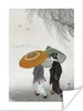 MuchoWow® Poster Kimono - Regenschirm - Japanisch - Vintage Produktbild-Vorschau 1