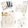 Baby-Set mit Babyalbum, Meilensteinkarten und Abdruckset in Creme und Gold im Überblick Produktbild-Vorschau