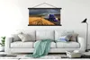 MuchoWow® Textilposter Lila LKW zwischen den Feldern 120x60 Produktbild-Vorschau 3