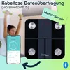 Digitale 14in1 Körperanalysewaage aus Glas, Bluetooth & Produktbild-Vorschau 2