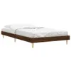 vidaXL Bettgestell ohne Matratze Braun Eiche 90x200 cm Produktbild-Vorschau 4