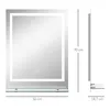 specchio illuminato a LED kleankin, specchio da parete Anteprima dell’immagine prodotto 2
