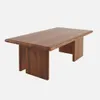 A wooden coffee table on a plain background. Produktbild-Vorschau