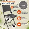 CASARIA® Polyrattan Klappstuhl 2er Set Anthrazit leicht Produktbild-Vorschau 4