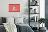 MuchoWow® Gerahmtes Poster Reisekoffer - Weiß - Rosa 60x40 Produktbild-Vorschau 6