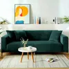 Sofabezug 4 Sitzer 235-300cm - Grün - Samt - Stretch Produktbild-Vorschau 2