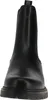 A front view of a black Chelsea boot. Voir les images du produit