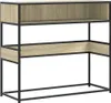 vidaXL Konsolentisch Sonoma-Eiche 90x35x80 cm Holzwerkstoff Produktbild-Vorschau 1