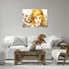 Bild auf Leinwand - Leinwandbild - Frau Sommer Blume - Produktbild-Vorschau 6