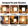 2x Nachttischlampe LED dimmbar – Kabellose Tischlampe mit Produktbild-Vorschau 6