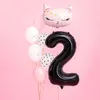 Folienballon Nummer „2“, 86cm, schwarz Produktbild-Vorschau 7