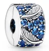 Pandora Plume incurvée & Pavé Clip 792552C01 Pendentif Voir les images du produit 6