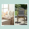 Cuscini per sedie Relaxdays, set da 4, 40x40 cm, cuscini Anteprima dell’immagine prodotto 5