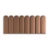 A row of brown upholstered wall panels against a white background. Anteprima dell’immagine prodotto