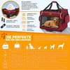 TRESKO® Hundebox faltbar Rot (M 61x42x42cm) inkl. Produktbild-Vorschau 7