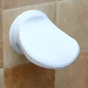 A white shower footrest is attached to a tiled wall. Náhled obrázku produktu