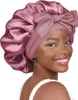 INF Cappello da notte con comoda tesa e fiocco Rosso Anteprima dell’immagine prodotto 1