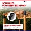 GeZu Impex Pfostenecke 2 Balken L-Form 121 x 121 mm Schwarz Produktbild-Vorschau 4
