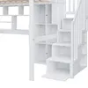 Hochbett mit Schreibtisch, Regal, Schrank, Rausfallschutz, Produktbild-Vorschau 13