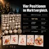 Weihnachtskugeln Set ONBEST Champagner 128-teilig – Produktbild-Vorschau 3