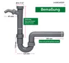 KIRCHHOFF ECO SAVE Siphon Küchenspüle, Abfluss für Spüle Produktbild-Vorschau 4