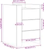 vidaXL Nachttisch Räuchereiche 45x50x65 cm Holzwerkstoff Produktbild-Vorschau 8