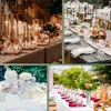 A collage of four images showing different table settings and decorations, likely for events like weddings or parties. Produktbild-Vorschau