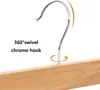 Tosnail 15 Stück Holz Hosenbügel, Kleiderbügel mit Produktbild-Vorschau 3