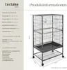 Klec pro ptáky vysoká 131 cm - antracitová Náhled obrázku produktu 10
