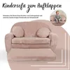 Kindersofa - Spielsofa aus Cord mit Verlängerung – Mehr Produktbild-Vorschau 2