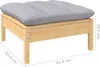 8-tlg. Garten-Lounge-Set mit Grauen Kissen Kiefer Produktbild-Vorschau 8