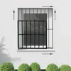 Fenstergitter ausziehbar 95 × 95 bis 165 × 165 cm Weiß – Produktbild-Vorschau 2