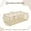 Crazy Pine Kinderbett 120x180 cm – Natürlichem Holz - Produktbild-Vorschau 2
