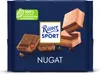 A package of Ritter Sport Nugat chocolate with pieces of chocolate shown. Produktbild-Vorschau