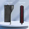 A vacuum cleaner roller brush and filter are displayed with dimensions. Produktbild-Vorschau
