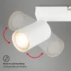 Deckenspot 3-flammig L 53 cm weiß Produktbild-Vorschau 4