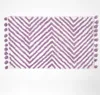 HOMESCAPES Badematte flieder mit Zickzack-Muster - Produktbild-Vorschau 1