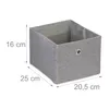 Relaxdays Aufbewahrungsbox, kleine Ordnungsbox aus Stoff, Produktbild-Vorschau 4