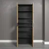 trendteam Bad Hochschrank Pure Bliss Evoke Eiche/Anthrazit Produktbild-Vorschau 6