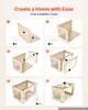 VEVOR Hamsterkäfig Nagerkäfig Nagarium Hamstergehege Holz Produktbild-Vorschau 6